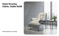 Foldable resting Recliner Folding Design Adjustable Padded Cot with Headrest Pillow Secure Locking System for House Guests, Home