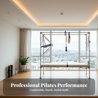 Pilates Luxury Reformer Adjustable Resistance Pilates Reformer Luxury Smooth & Silent Motion Core Training Bed for Advanced Users, Adults, Home Gym