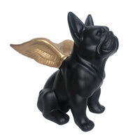 Dog Angel Figurine Sculpted Dog Figurine with Wings Sturdy for Bedroom, Shelf