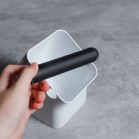 Square Anti-Slip Knock Box for Espresso Coffee, ABS, Thickened
