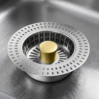 Kitchen Sink Strainer and Sink Plug with Sink Drain Stopper, Sink Strainer, Lift Up Clog-Resistant Kitchen Drain Replacement, Simple Style