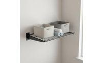Garage Wall Shelving Space Saving Wire Basket Shelf Organizer Easy to Install