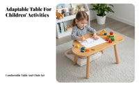 2 Pieces Multi-Activity Table and Chair Set Sturdy & Safe childs' Furniture