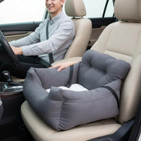 Car Console Pet Seat Safety Straps Soft Pet Travel Bed Easy Installation