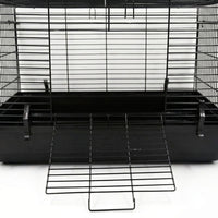 Syrian Hamster Cage Habitat and Home, Simple Style Irregular Shape Indoor Hamster Cage, Wire Mesh and Base Tray for Winter and Summer Use