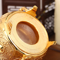 European Style White Sugar Bowl with Gold and Silver Patterns for Kitchen and Restaurant