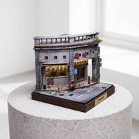 1:64 Miniature Scene Detailed Miniature Display Base Collectible for Desk