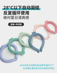 宠物夏季防暑降温冰脖项圈狗狗猫咪挂脖暗扣PCM冰圈运动