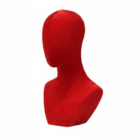 Velvet Mannequin Head Hat Hairpiece Stand Head Elegant Look for Retail Store