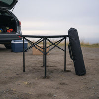 Roll up Folding Table Compact Foldable Outdoor Table Easy Storage for Beach