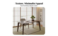 Rectangular Dining Table Nordic Design Household Furniture Japanese office design Desk for Families, Apartment Dwellers, Kitchen, Home Office, Study Room
