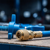 1/4 Inch SAE Oil and Dye Injector Hand-Operated A/C Injector Transparent Compact for Mechanics, DIYers, Garage, Workshop