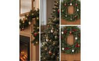 12 Pieces Bell with Hanging Loop Hammered Christmas Bell Ornament Slotted for Garlands