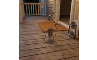 Metal Deer Planter Distressed Finish Deer-Shaped Planter Weathered for Courtyard