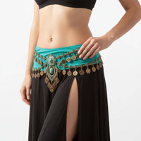 Adjustable Fit Belly Dance Hip Chain Vintage Ethnic Waist Belt Fashion Accessory for Dancers, Beach