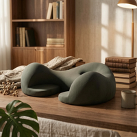 Meditation Seat Cushion Curved Contoured Seat Cushion Textured