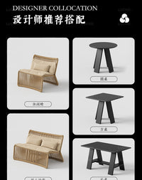 Outdoor Rattan Sofa Set with Umbrella, U-Shape, Aluminum and Iron Frame