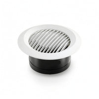 Round Louvered Vent Outlet Circular Louvered Air Vent Slim Exhaust Grille Plastic for HVAC