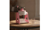 Compact Hand-Crank Ice Shaver Countertop Manual Ice Shaver Portable Snow Cone Machine Lightweight for Kitchen, Home