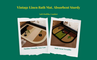 Vintage Non-Slip Absorbent Bathroom Rug
Quick-Dry Floor Mat