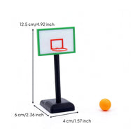 1/12 Scale Basketball Hoop Lightweight Dollhouse Basketball Hoop Bright Colors