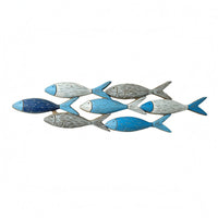 Clustered Wall Artfully Carved Texture Mediterranean Wall Piece Painted Finish for Living Room