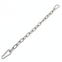Gym Cable Attachment Metal Set Extension Chain with Carabiners Stainless Steel Cable Extension Chain for Athletes
