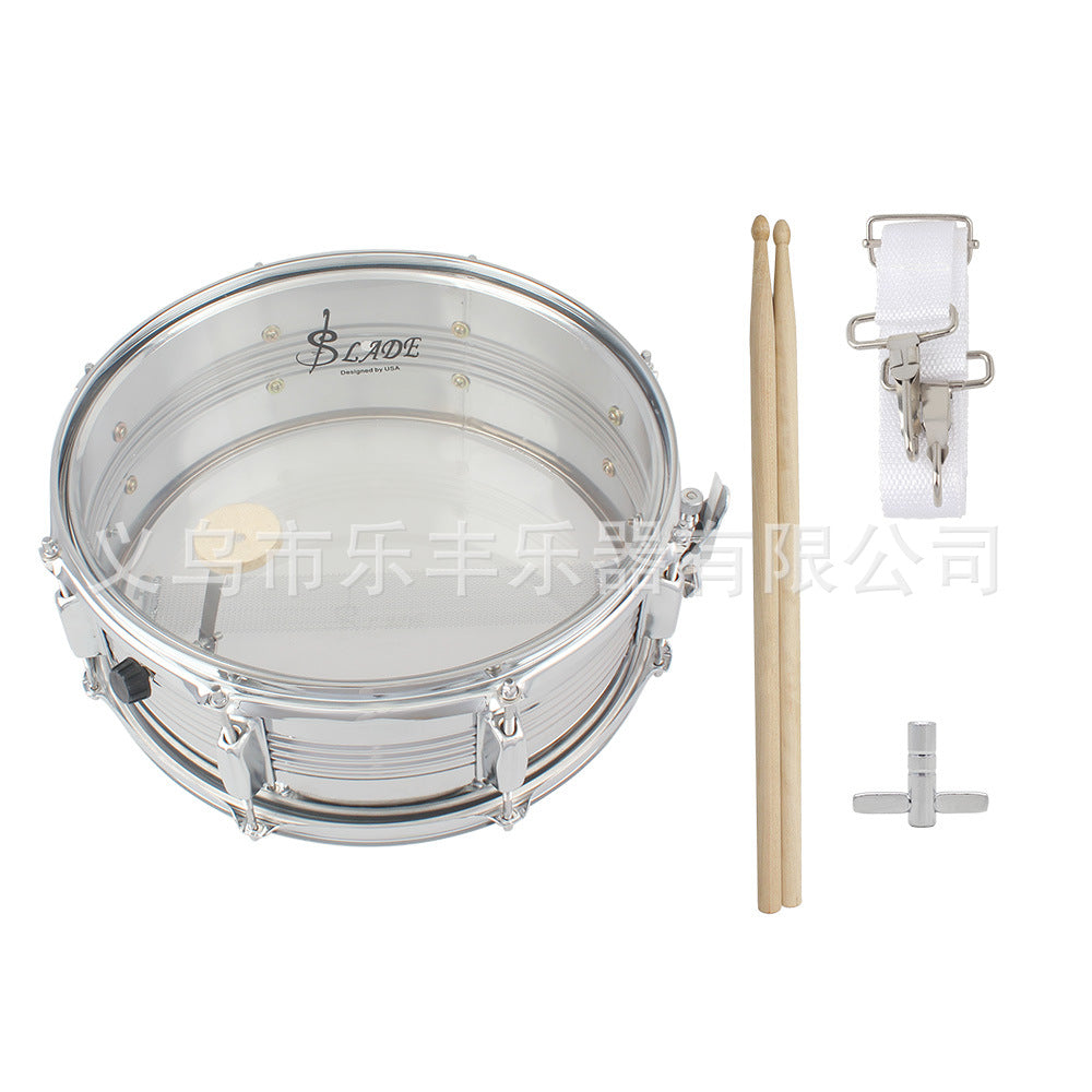 SLADE 14-inch Snare Drum with Transparent Drumhead and Muffler