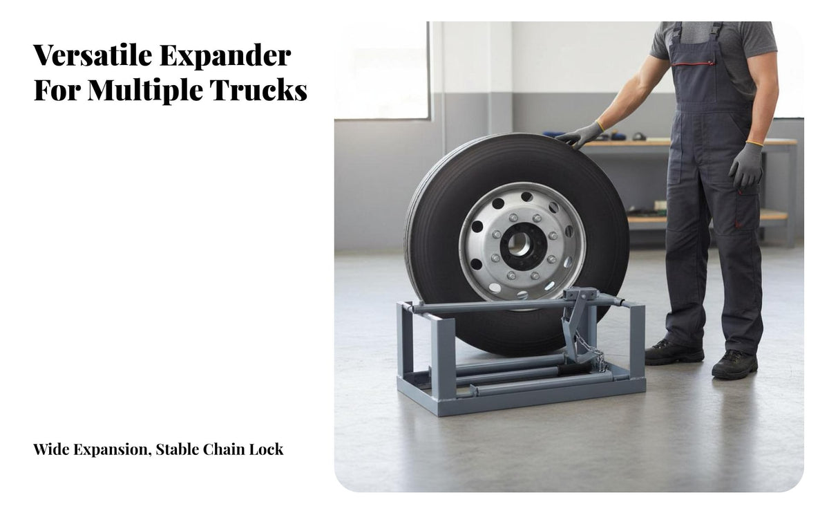 Horizontal Tire Expander Heavy Duty Truck Tire Service Tool Sturdy Steel Construction Wheel Changing Tool for Repair Specialist S, Car Owners