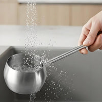 Hot Oil Pouring Ladle Heat-Resistant Stainless Steel Oil Ladle Rust-Proof