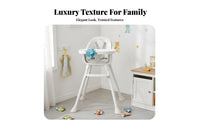 Washable Feeding Chair with Tray Easy to Clean Modern Toddler Dining Seat Food-Grade Material Modern Toddler Dining Chair 5-Point Safety Harness for Toddlers, Infants, Parents, Mealtime, Home, Kitchen, Living Room