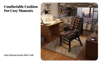 Reclining Desk Chair with Footrest Foldable Design for Dorm Room