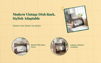 Adjustable stainless steel dish rack