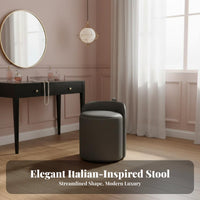 Round Vanity Stool Light Luxury aesthetic Round Tripod Pouf Stable Three-Legged Base