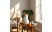 Ghost Walking Dog Statue Whimsical Halloween Table Decor Spooky for Collectors