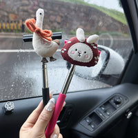 Cartoon Mushroom Car Mirror Wiper Cleaner