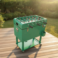 Foosball Insulated Ice Chest with Foosball Table Wheeled Ice Chest for Tailgaters, Families, Tailgating, Backyard, Game Rooms