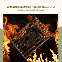 Stove Grate, Cast Iron, Heat Resistant, Gray