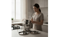 Steamer Pot with Lids Multi-Tier Cookware Long-Lasting for Dumpling Lovers