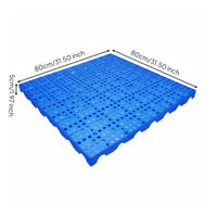Ventilated Pallet Board Wear Resistant Storage Deck Anti-Slip Heavy Duty Grid Mat for Basement