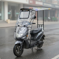 Electric Scooter Rain Cover Windproof Motorbike Sunshade Canopy Weatherproof
