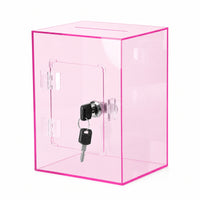 Acrylic Money Box Acrylic Cash Box with Lock Savings Box Coin Bank Piggy Bank Compact Transparent Storage Sturdy Build Suitable for Home Dorm Office Desk Placement