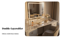 Tiered Vanity Rack Sturdy Multitiered Vanity Shelf Rustresistant for Dressing Table