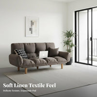 Adjustable Sleeper Loveseat Foldable Design Sofa Bed Space-Saving Long-Long-Lastinging Frame for Renters, Apartment Dwellers