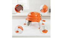 Vegetable Dicing Machine Cordless Manual Device with Hand Crank Manual Vegetable Dicing Device for Chefs