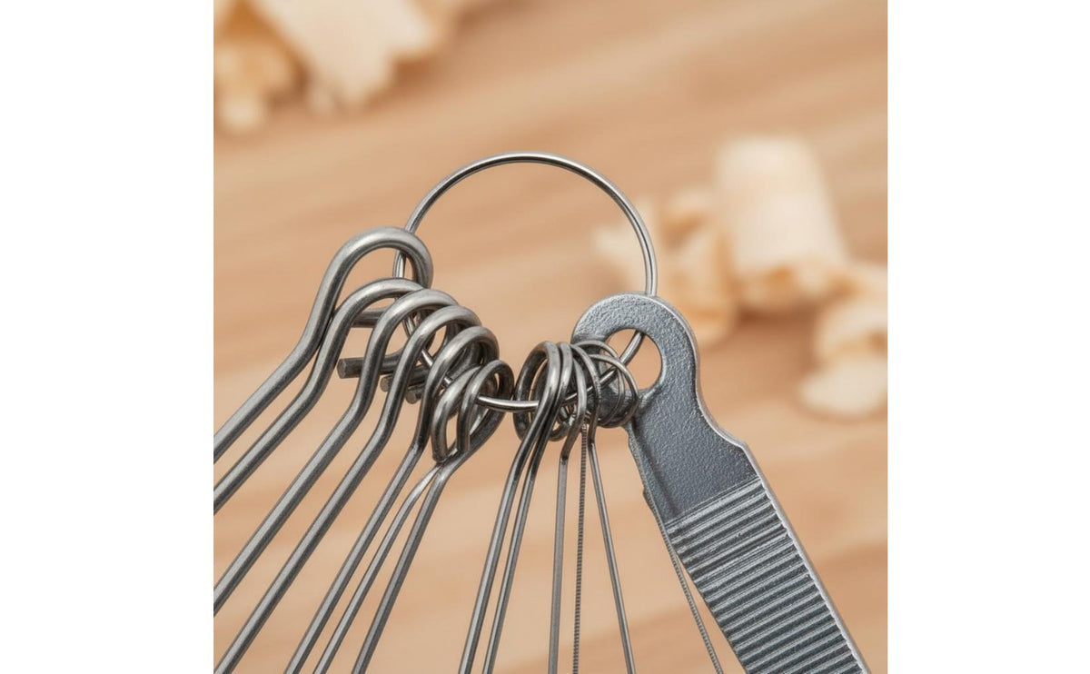 Guitar Nut Slotting File Set Precision Filing Guitar Nut File Set Wear-Resistant Instrument String Slotting Files for Guitarists