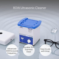 Ultrasonic Cleaner for Jewelry, Glasses, Watches, 40KHz