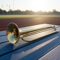 Bugle Playable Gold Bugle Musical Instrument for Drum Corps