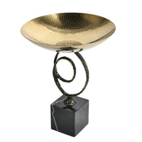 Metal Fruit Bowl with Stand Open Design for Reception Area