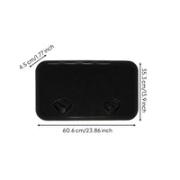 Slimline Marine Deck Cover ABS Plastic Deck Hatch Cover Textured Rectangle Hatch Lid